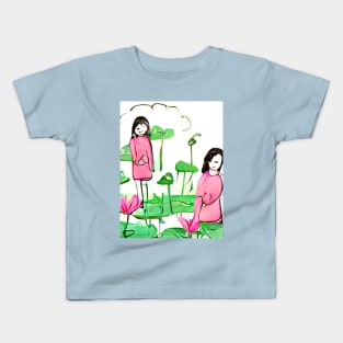 lotus pond Kids T-Shirt